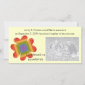 愛は境界を知っていません 案内状 (正面)