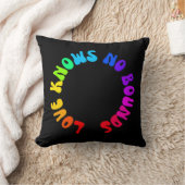 愛は境界を知らないレインボーサークルLGBTQ+ クッション (ブランケット)