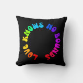 愛は境界を知らないレインボーサークルLGBTQ+ クッション (正面)