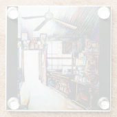 愛は壁ではなく、橋だ ガラスコースター (裏面)