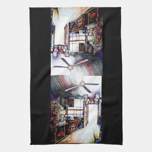 愛は壁ではなく、橋だ キッチンタオル (縦)