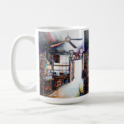 愛は壁ではなく、橋だ コーヒーマグカップ (左)