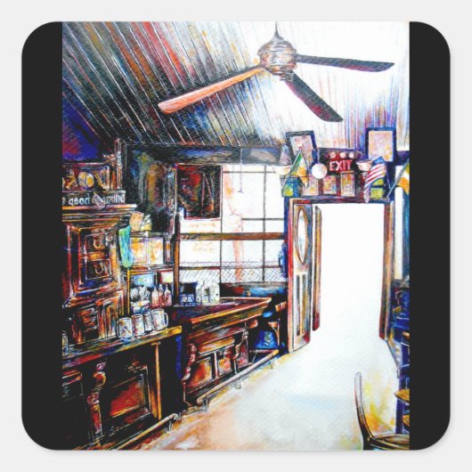 愛は壁ではなく、橋だ スクエアシール (正面)