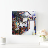 愛は壁ではなく、橋だ スクエア壁時計 (ホーム)