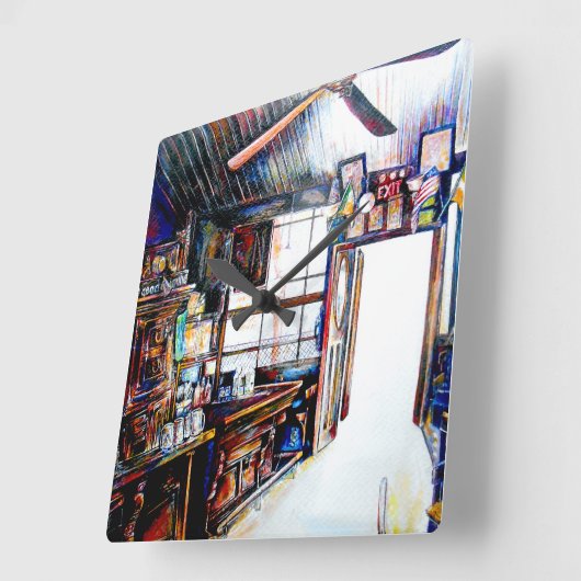 愛は壁ではなく、橋だ スクエア壁時計 (傾斜)