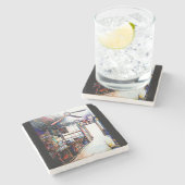 愛は壁ではなく、橋だ ストーンコースター (横)