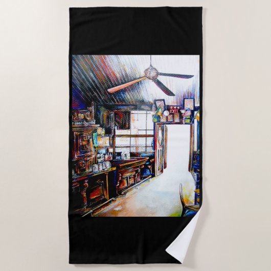 愛は壁ではなく、橋だ ビーチタオル (正面)