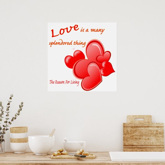 愛は多くの種をまき散らしたものだ ポスター (キッチン)