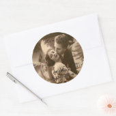 "愛は多くの素晴らしいもの" ラウンドシール (封筒)