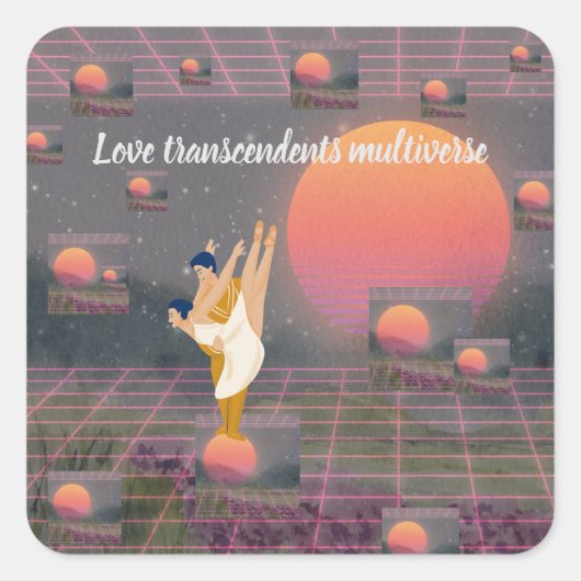 愛は多面性を超える スクエアシール (正面)