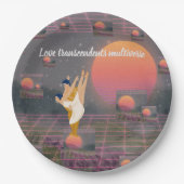 愛は多面性を超える ペーパープレート (正面)