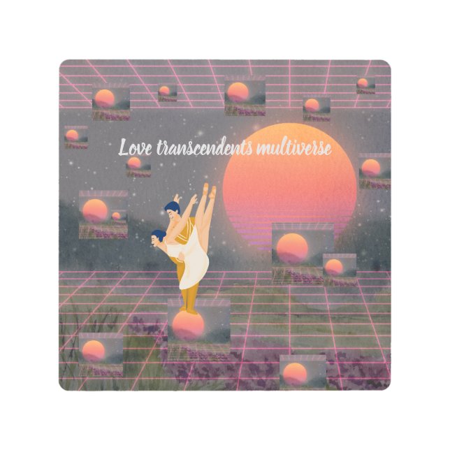 愛は多面性を超える メタルプリント (正面)