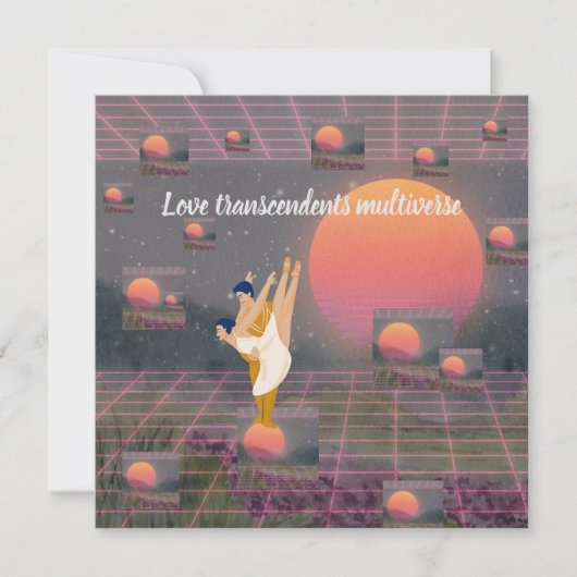 愛は多面性を超える 招待状 (正面)