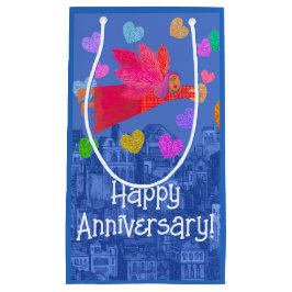 愛は天使とハート スモールペーパーバッグ