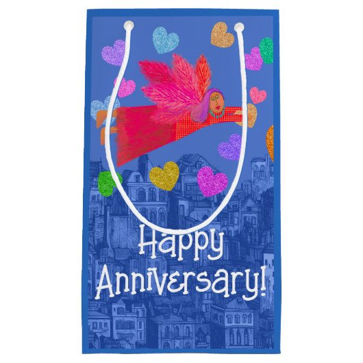 愛は天使とハート スモールペーパーバッグ (正面)