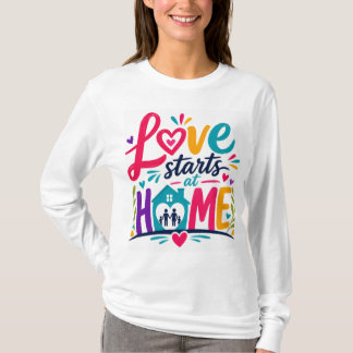 愛は家庭から Tシャツ Tシャツ