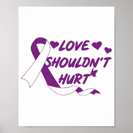 愛は家庭内暴力を傷つけるべきではない認識度モ ポスター (正面)