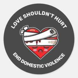 愛は家庭内暴力を終わらせてはならない ラウンドシール