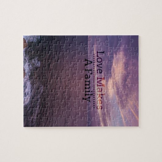 愛は家族の採用-擁護施設--をします ジグソーパズル (横)