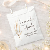 「愛は家族をつくる」養子縁組シャワー フェイバーバッグ (クリップ留めされた状態)