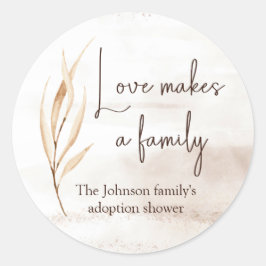「愛は家族をつくる」養子縁組シャワー ラウンドシール