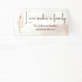 「愛は家族をつくる」養子縁組シャワー 横断幕 (インサイチュ)