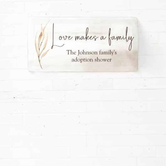 「愛は家族をつくる」養子縁組シャワー 横断幕 (インサイチュ)