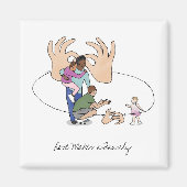 愛は家族を作るASL磁石 マグネット (正面)