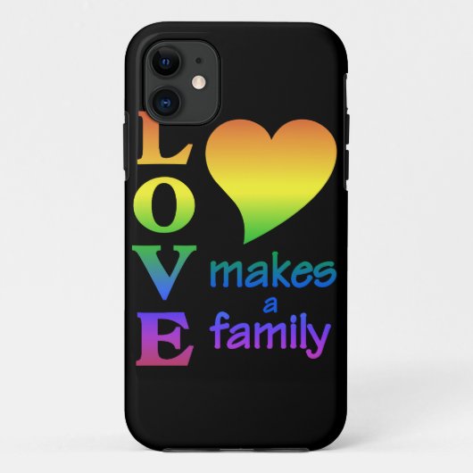 愛は家族を作るiPhoneのケースメイト Case-Mate iPhoneケース (裏面)