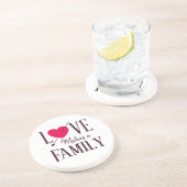 愛は家族-採用のギフト--を作ります コースター (側面)