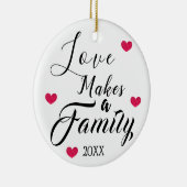 愛は家族-擁護施設の採用--を作ります セラミックオーナメント (右)