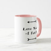 愛は家族-養育関係育てる採用--を作ります マグカップ (正面右)