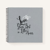 愛は小さな最高の家に成長引用文 ノートブック (正面)