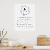 愛は小さ最高のな家に育つカスタムポスター ポスター (キッチン)