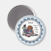 愛は小さ最高のな方法で示される マグネット (正面/裏面)