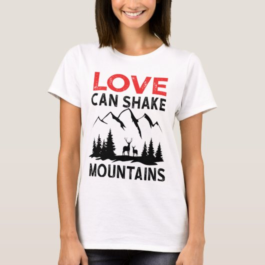 愛は山をも動かす Tシャツ (正面)
