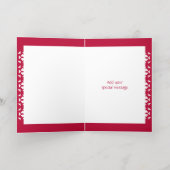 愛は常にパーソナライズされたフォトフォイルのカード 箔シーズンカード (内側レイダウン)