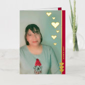 愛は常にパーソナライズされたフォトフォイルのカード 箔シーズンカード (正面)