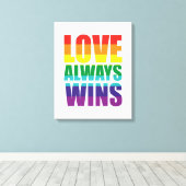 愛は常に勝つ キャンバスプリント (インサイチュ (ウッドフロア))