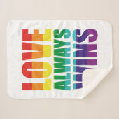 愛は常に勝つ シェルパブランケット (正面(横))