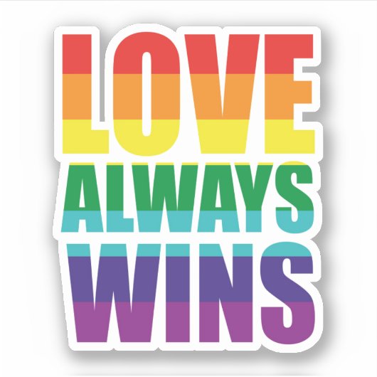 愛は常に勝つ シール (正面)