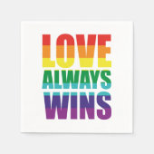 愛は常に勝つ スタンダードカクテルナプキン (正面)