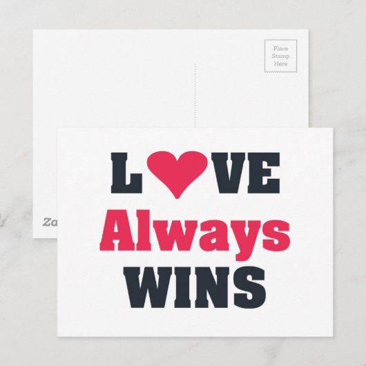 愛は常に勝つ ポストカード (正面/裏面)