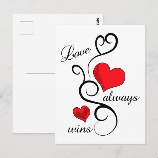 愛は常に勝つ ポストカード (正面/裏面)