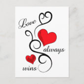 愛は常に勝つ ポストカード (正面)