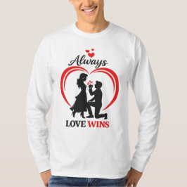愛は常に勝つ ユニセックス長袖シャツ Tシャツ