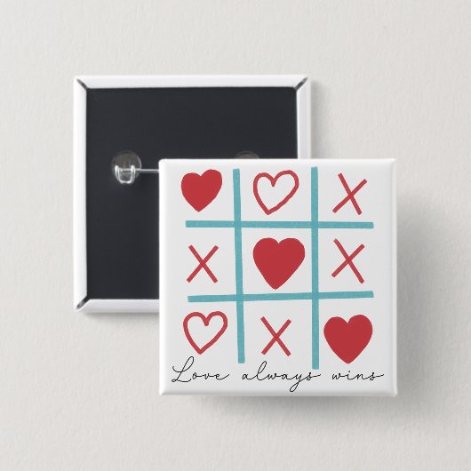 愛は常に勝つ 缶バッジ (正面&裏面)