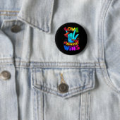 愛は常に勝つ ASL 手話 障害者 Pride LGBTQ 缶バッジ (インサイチュ)