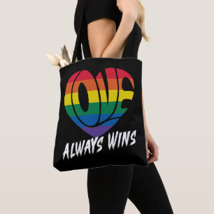 愛は常に勝つLGBTQプライド トートバッグ