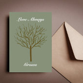 愛は常に心温まる勇気付けられる サンキューカード